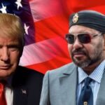 Le Roi Mohammed VI et le Président Donald Trump, symbolisant l'alliance stratégique et le soutien américain à la souveraineté du Maroc sur le Sahara.