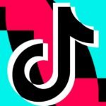 A stylized TikTok logo overlaid with legal scales or court gavel, symbolizing the child privacy lawsuit settlement.
