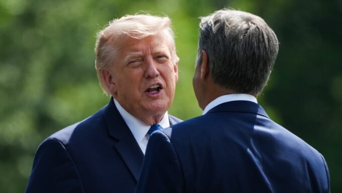 Trump Halts Iran Strike, Citing 'Deal Perimeters' Amid Regional Tensions 9 U.S. President Donald Trump and CIA Director John Ratcliffe depart a Cabinet meeting at Camp David.