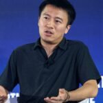 Yuxiang Zhou, founder of Black Lake Technologies, discussing AI's role in business and leadership at the Fortune Leaders Forum.