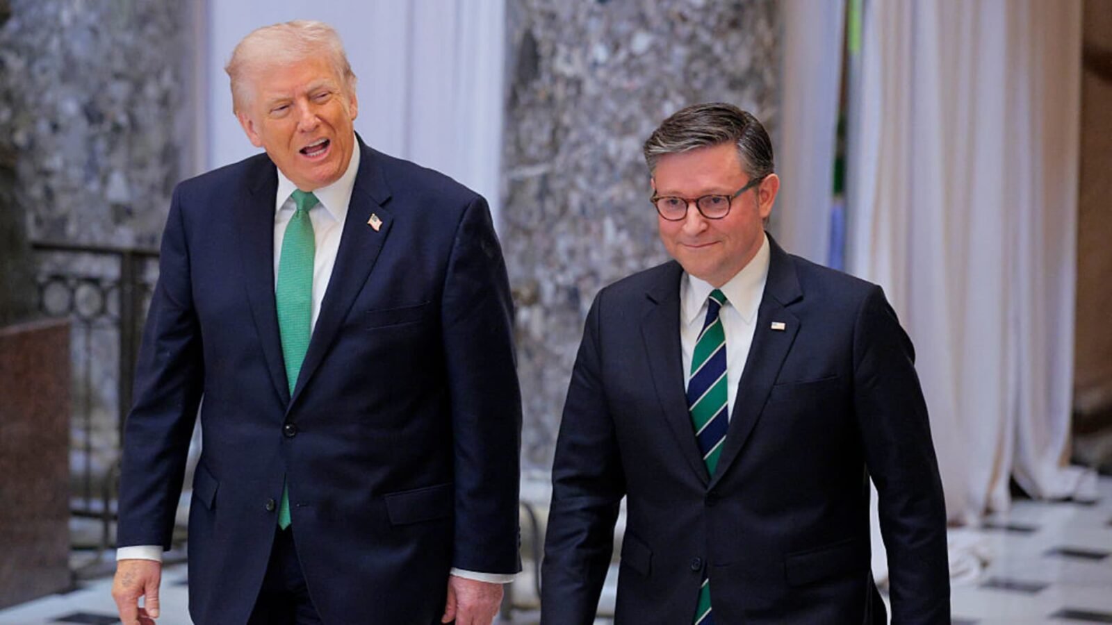 House Speaker Mike Johnson, a central figure in the urgent debate over AI regulation in Washington.