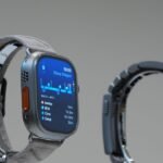 Apple Watch Ultra 4 on a wrist, showcasing its rugged design and vibrant display
