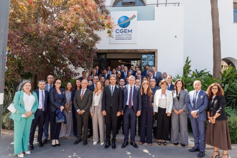 Mehdi Tazi, président de la CGEM, lors d'un conseil d'administration