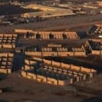 صورة جوية لقاعدة فيكتوريا أو مركز الدعم الدبلوماسي التابع للسفارة الأمريكية في مطار بغداد الدولي.