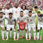 لاعبو المنتخب المغربي خلال مباراة كرة قدم في تصفيات كأس الأمم الإفريقية