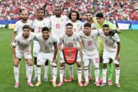 لاعبو المنتخب المغربي خلال مباراة كرة قدم في تصفيات كأس الأمم الإفريقية