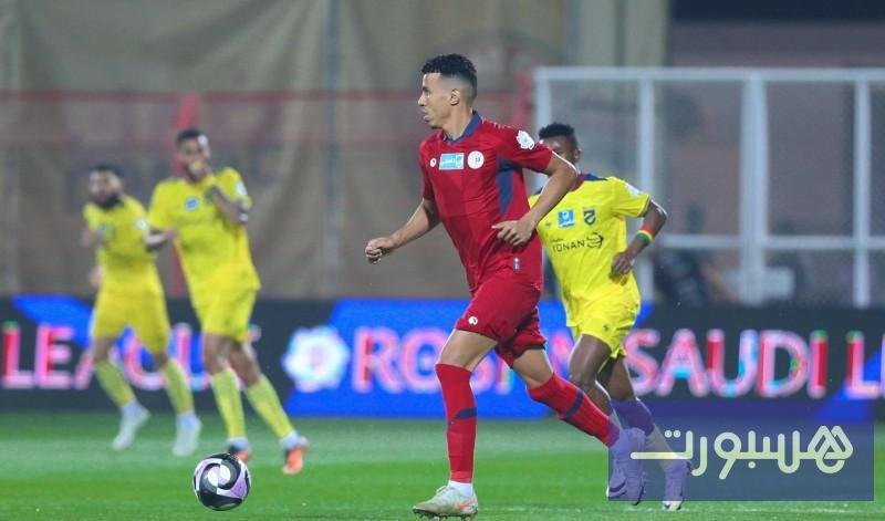 المدافع المغربي جمال حركاس بقميص نهضة بركان