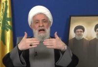 صورة لقادة حزب الله أو لآثار الدمار في الضاحية الجنوبية