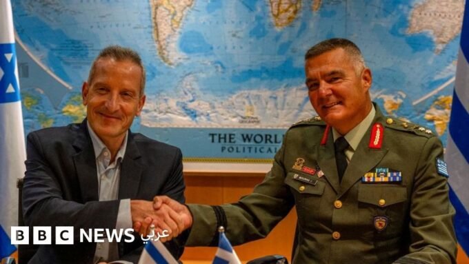 صورة تظهر منظومة دفاع جوي إسرائيلية، تعكس التكنولوجيا المستخدمة في اتفاقية درع أخيل بين اليونان وإسرائيل.
