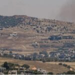 صورة جوية لموقع علي الطاهر الاستراتيجي في جنوب لبنان بعد سيطرة القوات الإسرائيلية عليه.