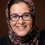 صورة للممثلة فاطمة وشاي بعد فوزها بمقعد برلماني