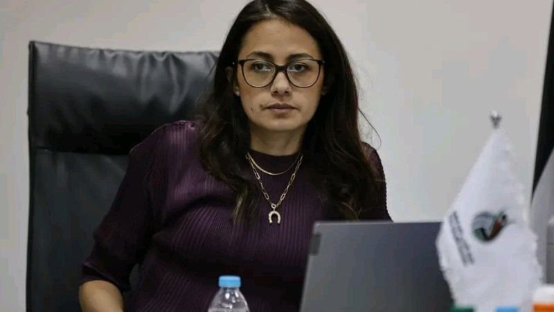 صورة لفرح البدارنة، الأمين العام الجديد للاتحاد الأردني لكرة القدم، في مناسبة رياضية.