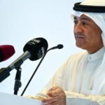 صورة للأمين العام لمجلس التعاون الخليجي جاسم محمد البديوي أو لآثار هجوم صاروخي في السعودية