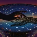A vibrant 3D cosmic web map, illustrating connected strands of galaxies as observed by the Dark Energy Spectroscopic Instrument (DESI) team.