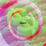 A magnifying glass over a search bar, symbolizing the critical importance of a company's digital footprint in business success.