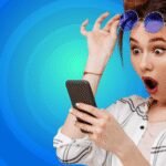 Illustration d'un smartphone affichant le logo La Poste Mobile et des icônes 5G, symbolisant l'offre de forfait mobile.
