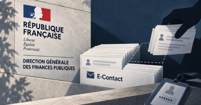Illustration of a digital lock with French flag colors, symbolizing a cybersecurity breach on French government data.