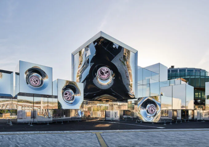 A montage of diverse award-winning designs from the iF DESIGN AWARD, showcasing innovation across various categories.