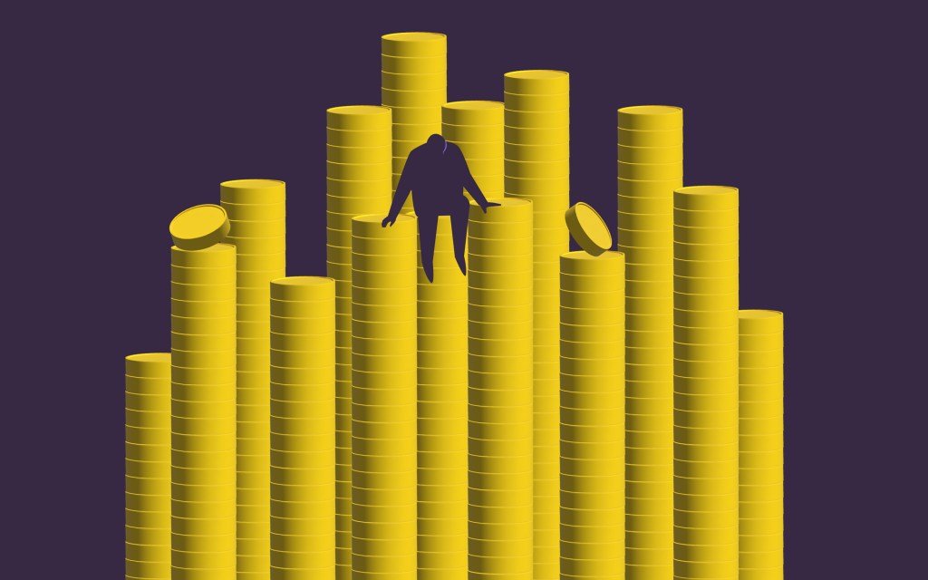 A visual representation of high standards acting as a filter, separating quality from mediocrity in a business context.