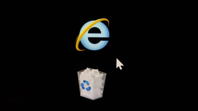 A close-up view of the Microsoft Edge browser logo with the Internet Explorer 'e' symbol subtly integrated, symbolizing the IE mode feature.