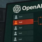 Illustration of AI assisting in cybersecurity research, showing code and network diagrams with OpenAI and Claude Opus 5 logos.