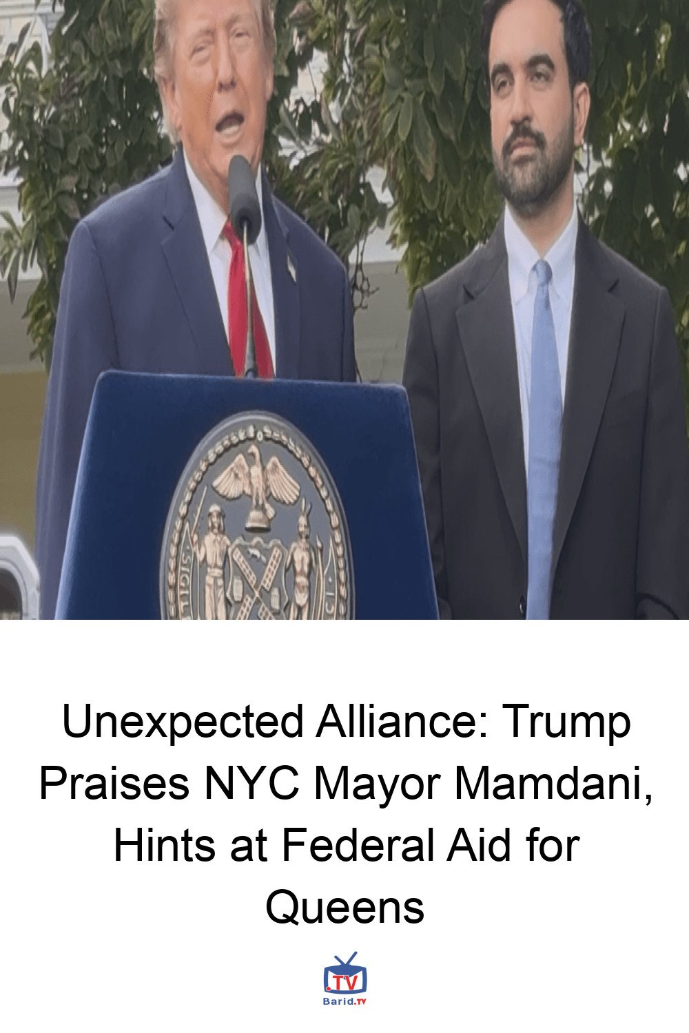 Unexpected Alliance: Trump Praises NYC Mayor Mamdani, Hints at Federal Aid for Queens 4 Pinterest Hidden