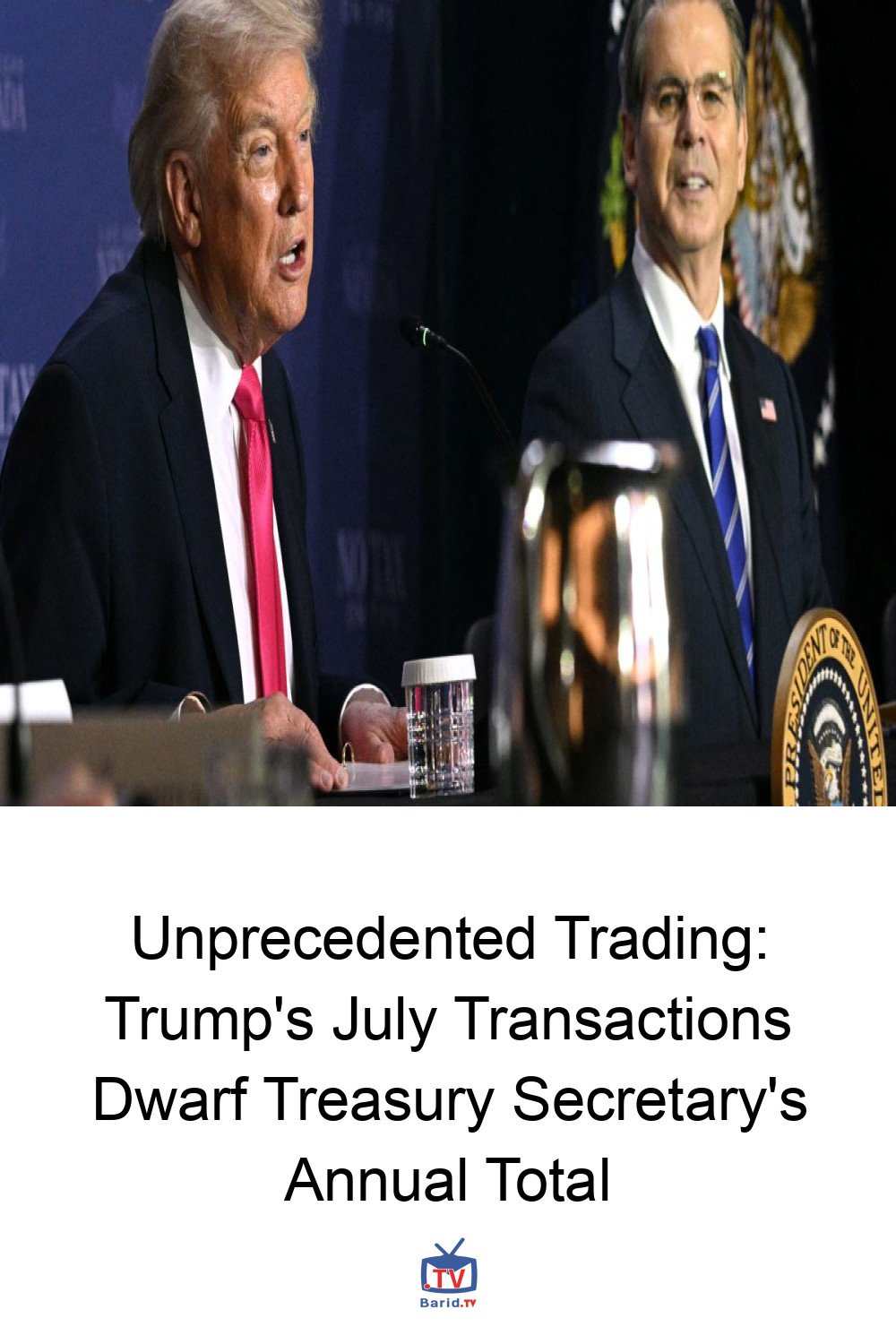 Unprecedented Trading: Trump's July Transactions Dwarf Treasury Secretary's Annual Total 4 Pinterest Hidden