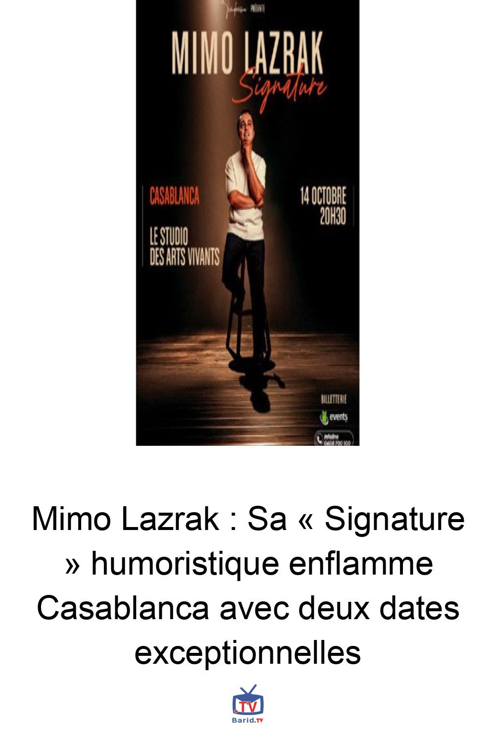 Mimo Lazrak : Sa « Signature » humoristique enflamme Casablanca avec deux dates exceptionnelles 4 Pinterest Hidden