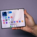 Samsung Galaxy Z Fold8 foldable smartphone displayed on Amazon with a $250 discount