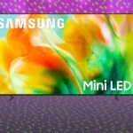 Samsung M80H Series Mini-LED 4K Smart TV displaying vibrant colors
