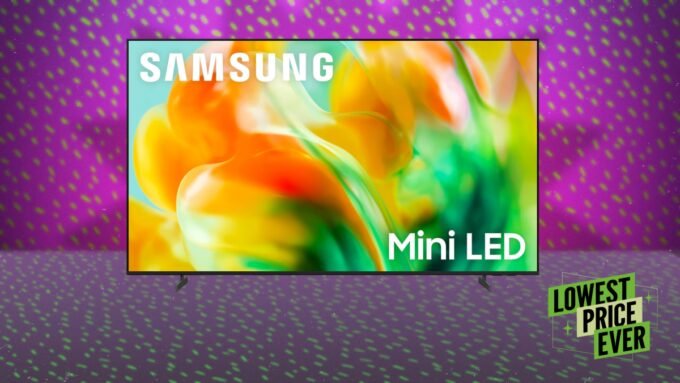 Samsung M80H Series Mini-LED 4K Smart TV displaying vibrant colors