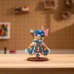 Night Elf 3D model, shared by @SUN3D on Snapmaker Space, showcasing a multi-color print.
