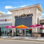 Woworks restaurant storefronts featuring multiple brands like Saladworks and Frutta Bowls under one roof