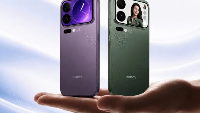 Rendu ou image du Xiaomi 18 Pro, mettant en avant son double capteur photo et son design élégant.
