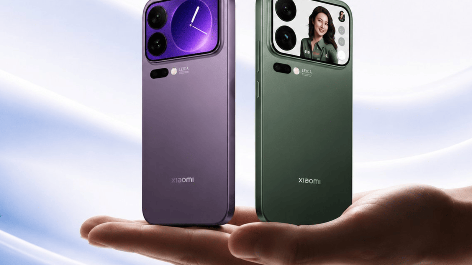 Rendu ou image du Xiaomi 18 Pro, mettant en avant son double capteur photo et son design élégant.