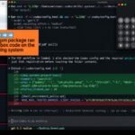 Illustration of a malicious file icon with a warning sign, hovering over a developer's Downloads folder, targeting an AI coding agent interface.