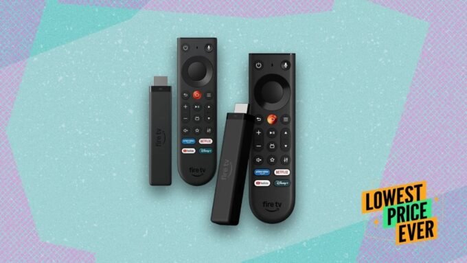 Amazon Fire TV Stick 4K streaming device and Alexa voice remote