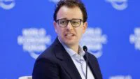 Dario Amodei, co-founder and CEO of Anthropic, speaking at the World Economic Forum in Davos.