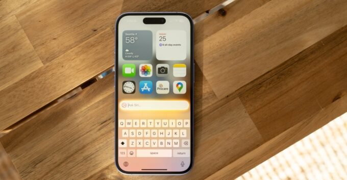 An iPhone displaying Apple Intelligence features, symbolizing its launch in the Chinese market.