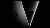 An Apple MacBook Pro laptop, possibly hinting at the upcoming touchscreen MacBook Ultra