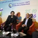 Vidéo promotionnelle du Crédit du Maroc Casablanca Marathon 2026, présentant des coureurs et l'ambiance de la course dans les rues de Casablanca.
