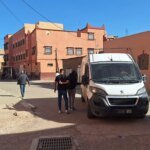 صورة لانتشار أمني في حي تاصومعت بورزازات بعد حادث الاعتداء