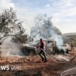 صورة تظهر عناصر من الشرطة الإسرائيلية أو الجيش في الضفة الغربية، أو مشهد من اعتداءات المستوطنين.