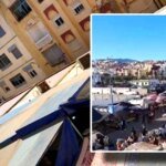 منظر عام لمدينة الفنيدق يظهر بعض مظاهر العشوائية العمرانية.