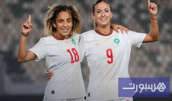 اللبؤات يتألقن: المنتخب المغربي النسوي يهزم أوزبكستان بثلاثية ودية في الرباط 9 ابتسام جرايدي لاعبة المنتخب المغربي النسوي تحتفل بتسجيل هدف خلال مباراة ودية