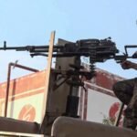 صورة لمضيق باب المندب الاستراتيجي أو خريطة توضح المنطقة المتأثرة بالصراع اليمني.