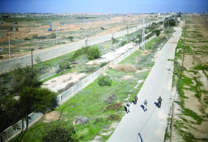 صورة للحدود المصرية الإسرائيلية قرب منطقة نيتسانا