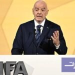 إنفانتينو يعتذر عن جدل كأس العالم ويواجه مطالبات متزايدة بالشفافية 6 صورة لجياني إنفانتينو رئيس الاتحاد الدولي لكرة القدم يتحدث في مؤتمر صحفي