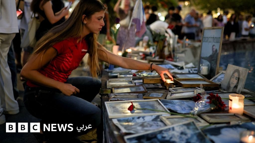 صورة تظهر فعاليات إحياء الذكرى الثالثة لهجمات 7 أكتوبر في إسرائيل، مع التركيز على مواقع التكريم أو التجمعات.