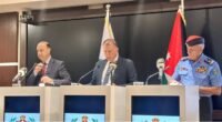 مسؤولون أردنيون في مؤتمر صحفي حول هجوم الكرك الإرهابي